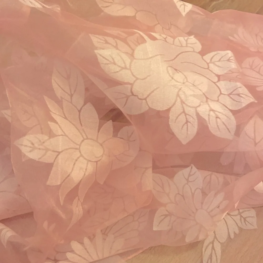 Vintage Sheer Blush Pink Scarf